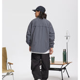 Unisex Jacket Waterproof Wind-Resist Tool Wind Jacket Men's Long-Sleeve Shirt